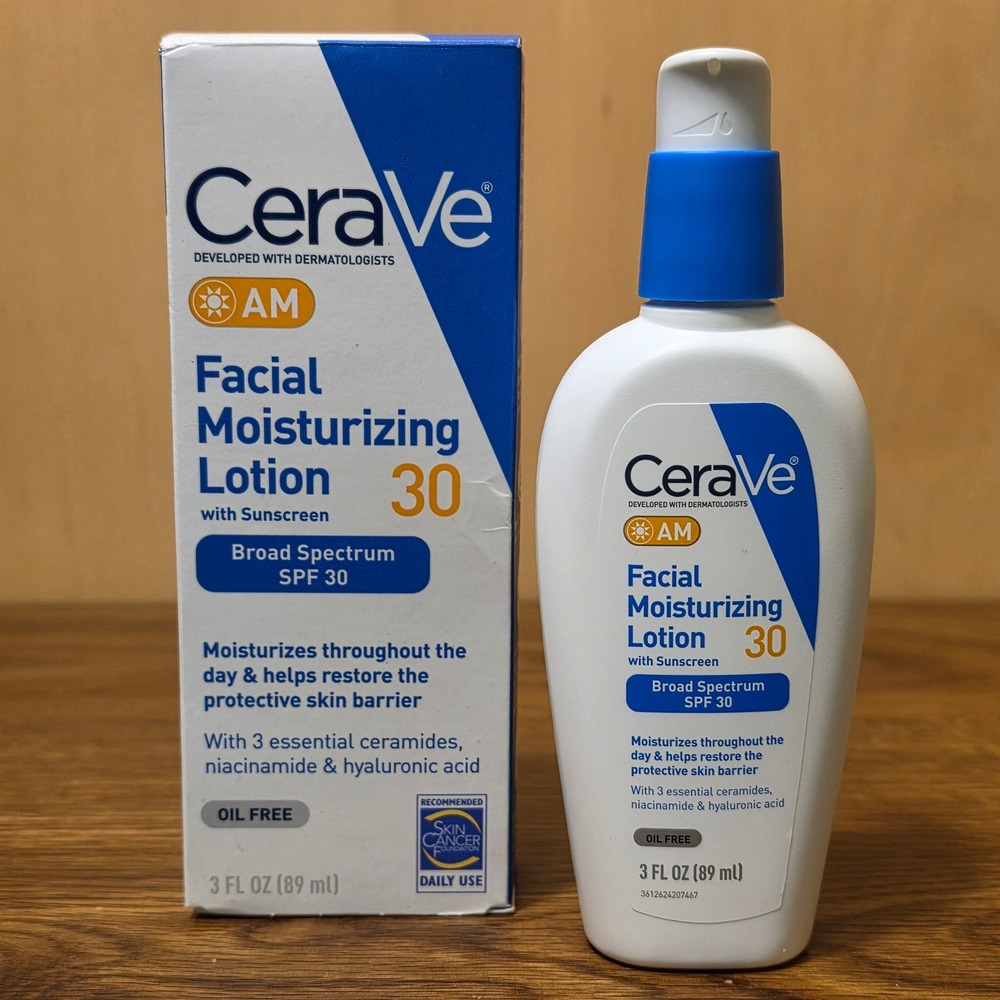 CeraVe AM Facial Moisturizing Lotion SPF 30 Oil Free 3 fl oz Exp 06/2028*